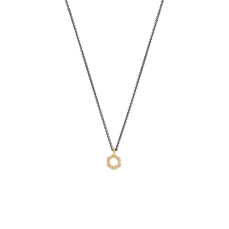 Picture of HEXAGON WITH CUBIC ZIRCONIA
