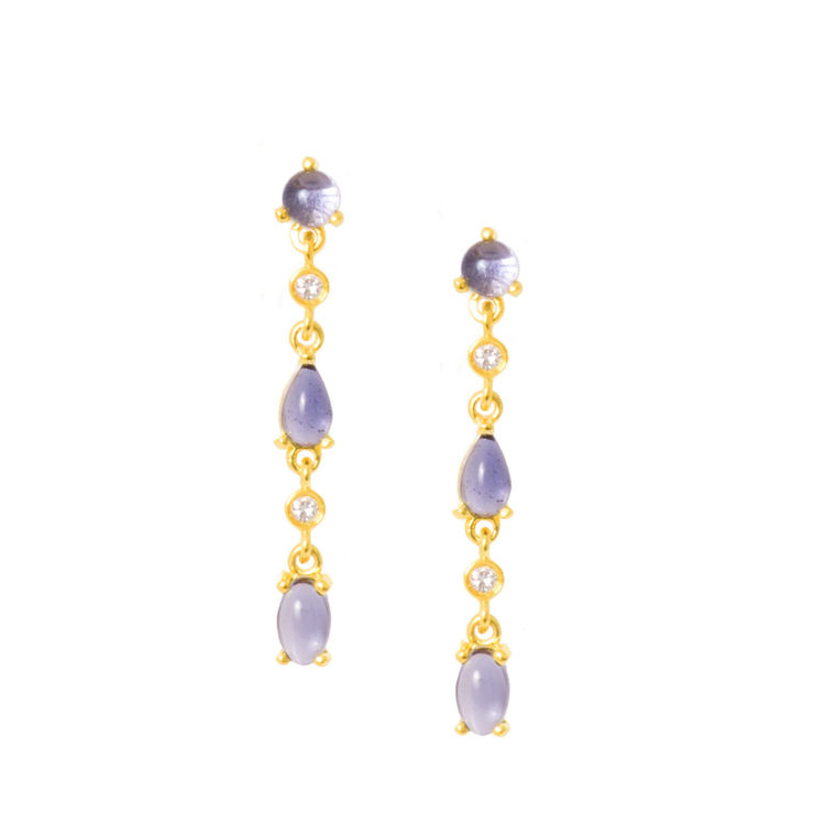 Εικόνα της RETRO CABOCHON EARRING
