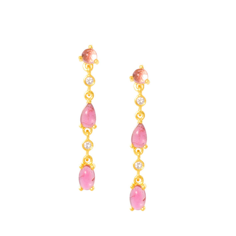Εικόνα της RETRO CABOCHON EARRING
